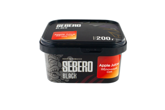 Табак для кальяна SEBERO Black с ароматом Яблочный сок (Apple juice) 200гр.