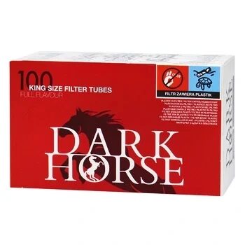 Гильзы сигаретные DARK HORSE 100, бумажные с ацетатным фильтром, 100шт. (1/100)