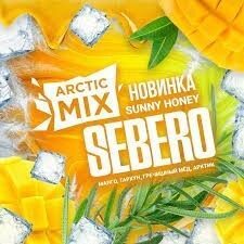 Табак для кальяна SEBERO Arctic Mix с ароматом Sunny Honey (Манго/Тархун/Гречишный мед/Арктик), 25гр