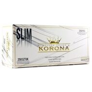 Гильзы с фильтром KORONA Slim White 15мм (250) (40шт/кор)