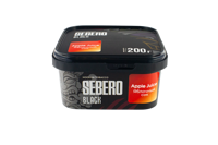 Табак для кальяна SEBERO Black с ароматом Яблочный сок (Apple juice) 200гр.